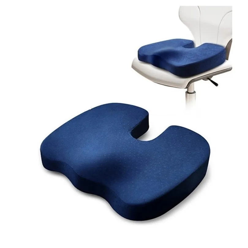 Alívio da almofada de assento Dor a dor de ida e pouca suporte Ciática Suporte Velvet Fabric Beauty Buttles Cadeira Home Hip Pad travesseiro 201009