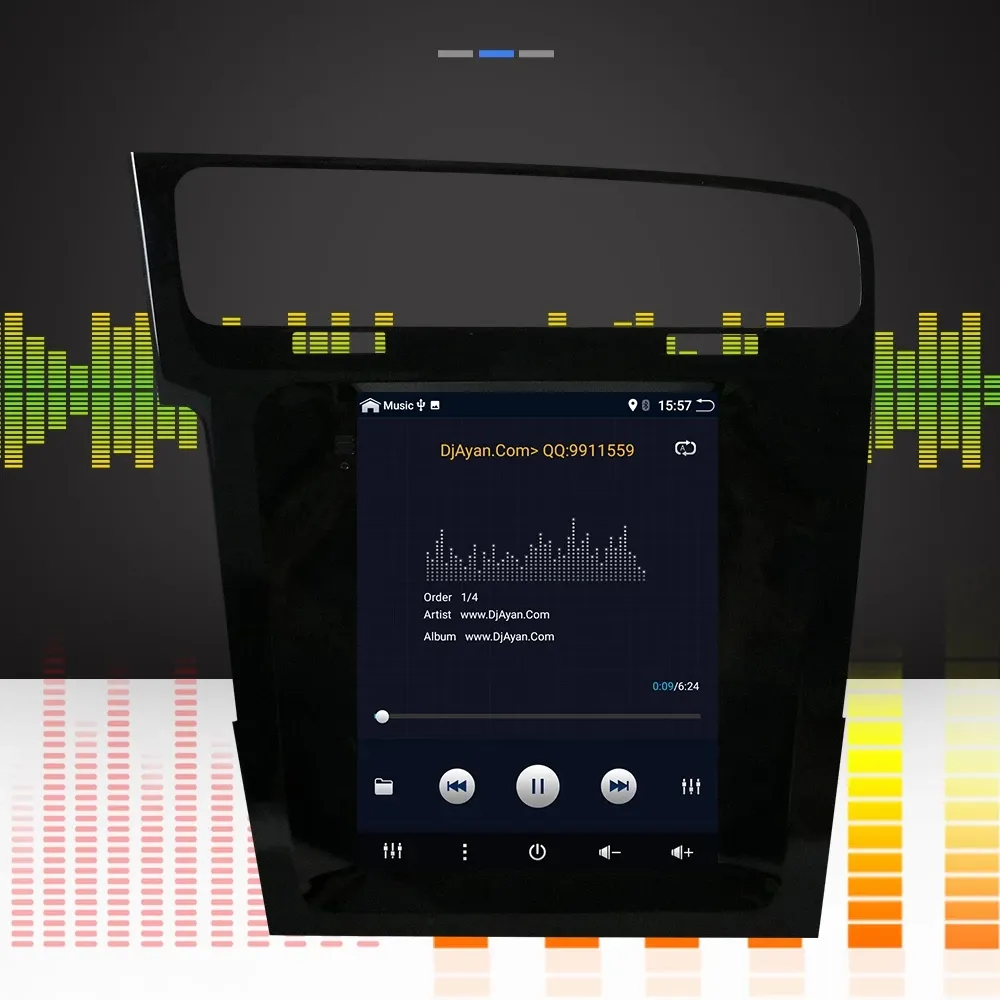 10,1 cala na ekranie dotykowym z Androidem wideo multimedia odtwarzacz multimedialny na 2013-2015 VW Volkswagen Golf 7 z 3G WIFI Bluetooth Music