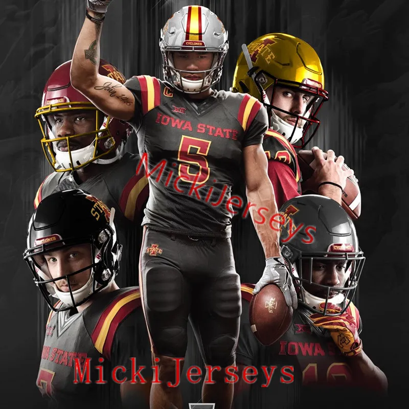 Iowa State Cyclones Football Jersey Dwight Nichols 28 Troy Davis 12 Amundson 38 Ed Bock 3