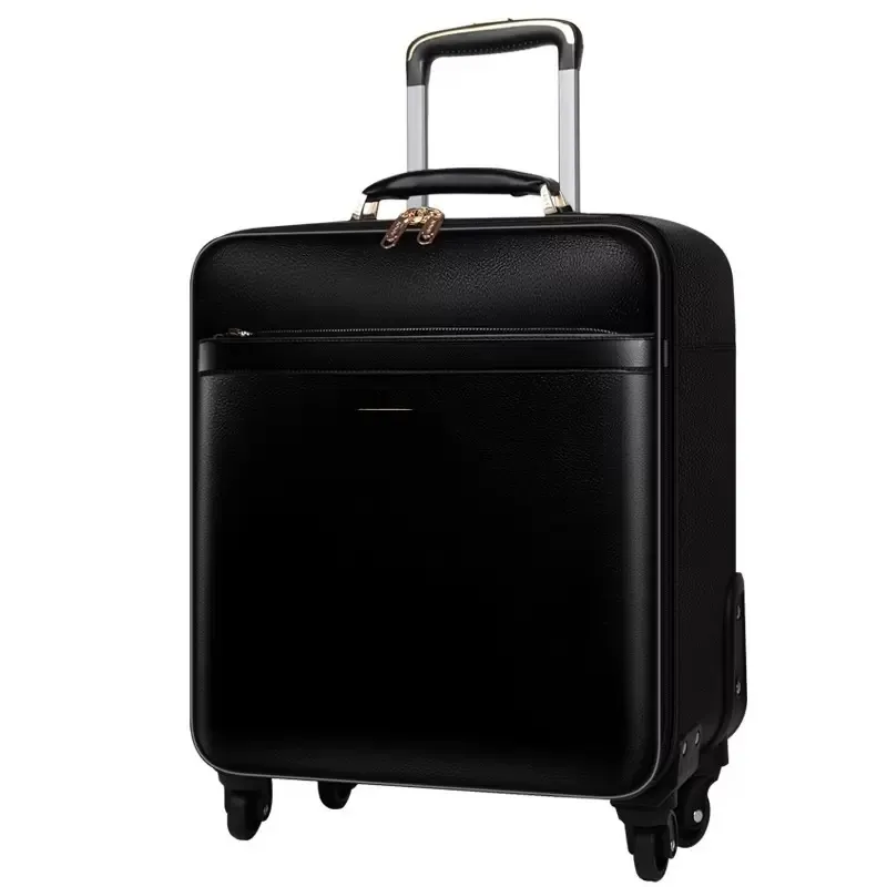 can custom trunk Designer Metal Luggage Aluminum Alloy Carry-Ons Rolling Travel Suitcase Streng Bag triangle signal box plain leather luggage valises tote business