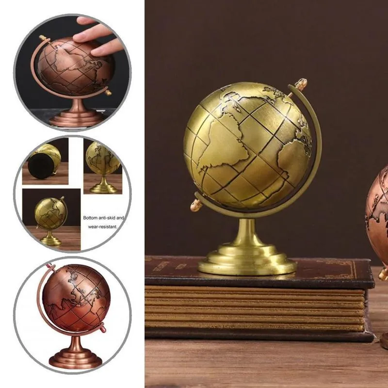 He Metal Globe Desktop Piccoli arredi Cigno creativo Accessori per la casa Mini Tank Studio Arredamento per ufficio Conto Genshin