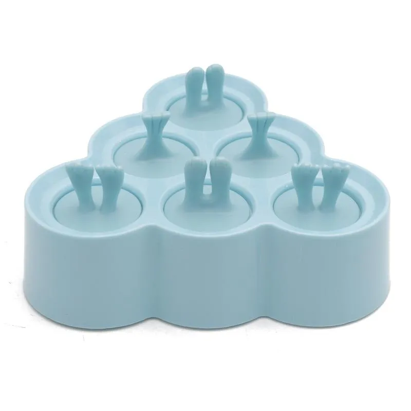 Silicone Ice Cream Mold DIY Homemade Popsicle Moulds Freezer 6 Cells Ice Cube Tray Popsicles Barrel Makers Baking Tools