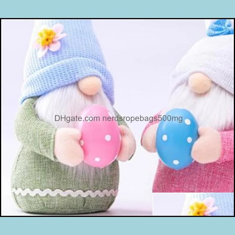 Easter Bunny Gnome Spring Gnomes Easter Faceless Bunny Dwarf Doll Rabbit Gifts Swedish Dwarf Holiday Home Decoration 168 V2