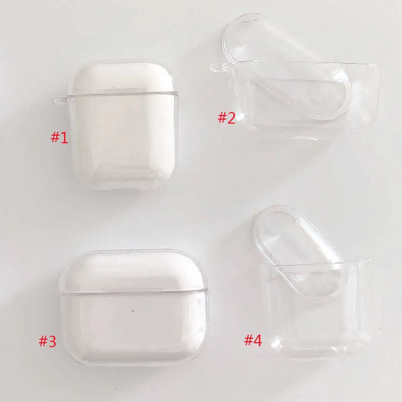 PC Clear Hard Case transparente Schutzabdeckung für Apple Airpods Wireless Bluetooth-Kopfhörer-Drop-Soach-Muster-Ohrhörer-Hörphone-Deckung Top-Qualität