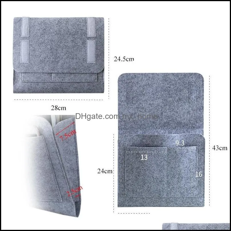 bedside storage organization bed sofa side hanging bag non-slip ipad bedsides bag book remote pocket inventory pae13837