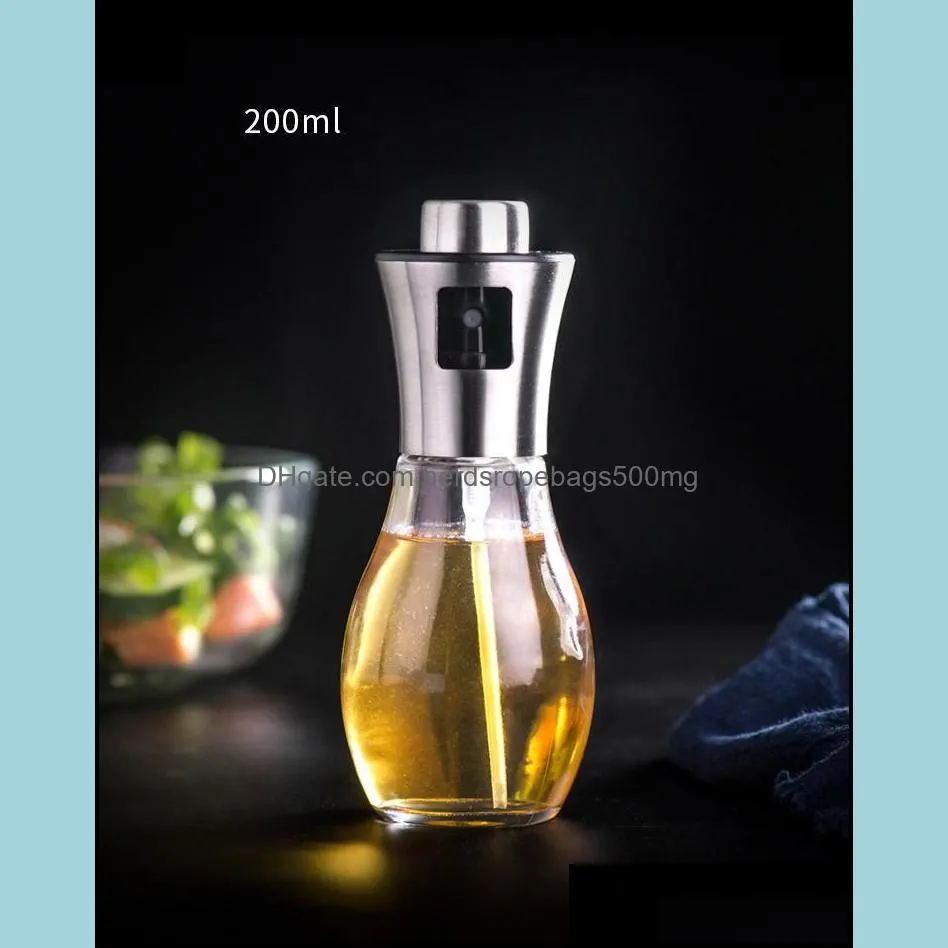 Creative Oil Bottle Tool Soy Sauce Container Olive Oil Vinegar Seasoning Spray Leakproof Easy Cleaning Kitchen RRB15006