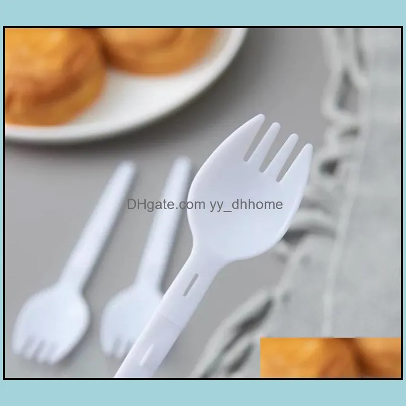 5000pcs/lot plastic scoop folding fork spoon measuring spoon ice cream fork scoop sn071