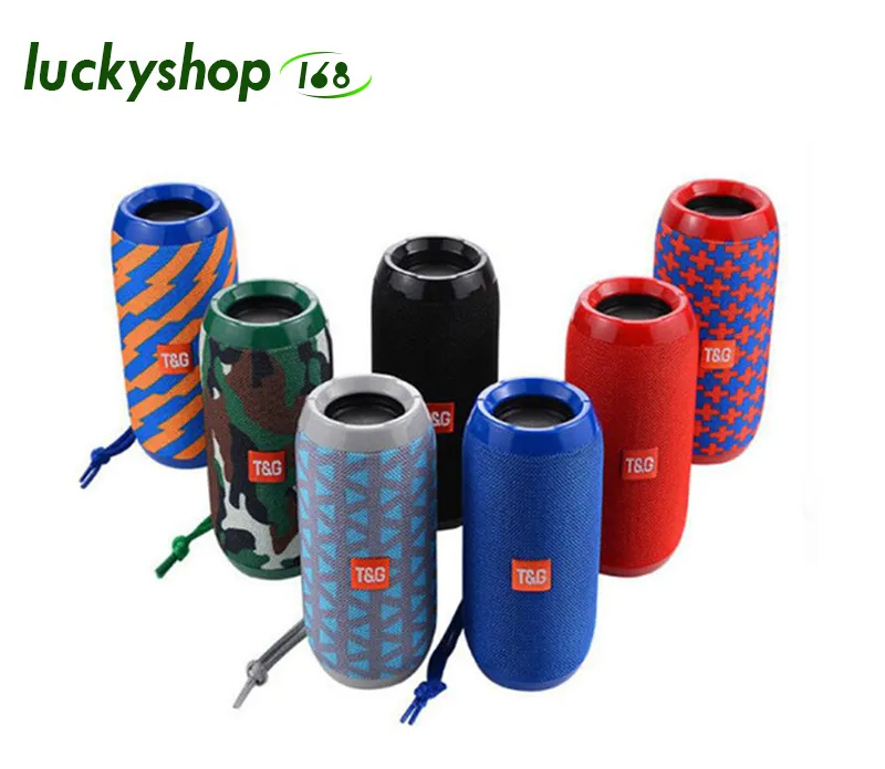 TG117 Portable Column Speaker Waterproof Bluetooth Speaker Outdoor Bicycle Subwoofer Bass Wireless Boom Box Loudspeaker FM TF card speakers