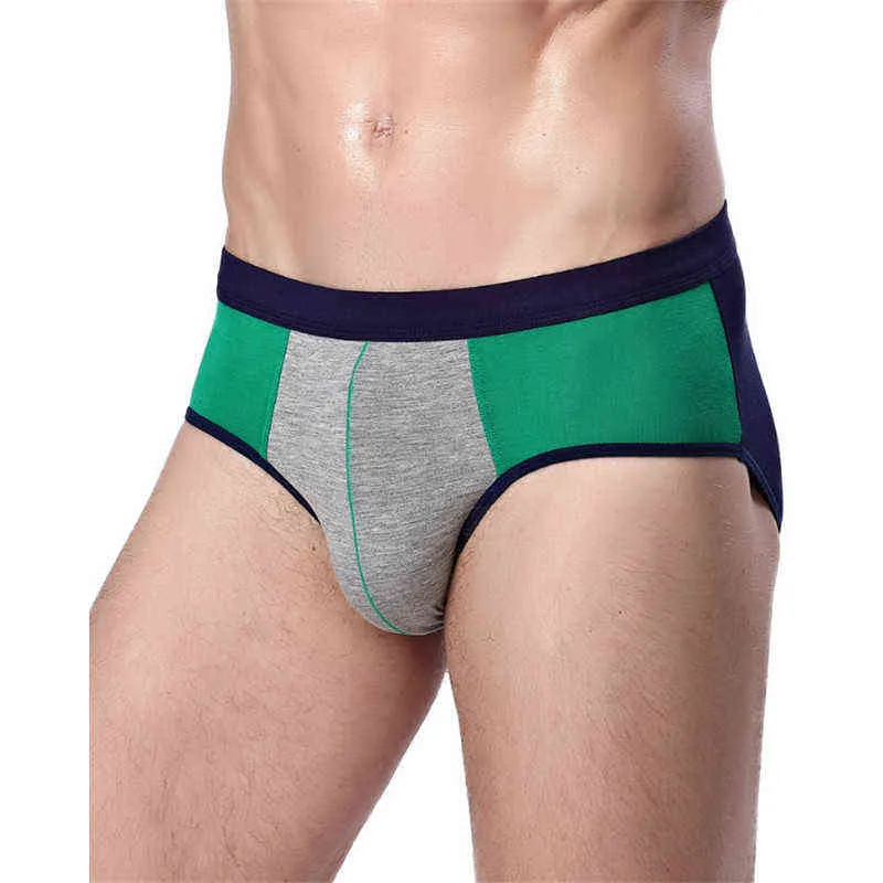 4 stycken/set Mens Mid-Rise Briefs Modal Skinvänlig och inga hudirritation trosor Homme släta och friskare shorts T220816