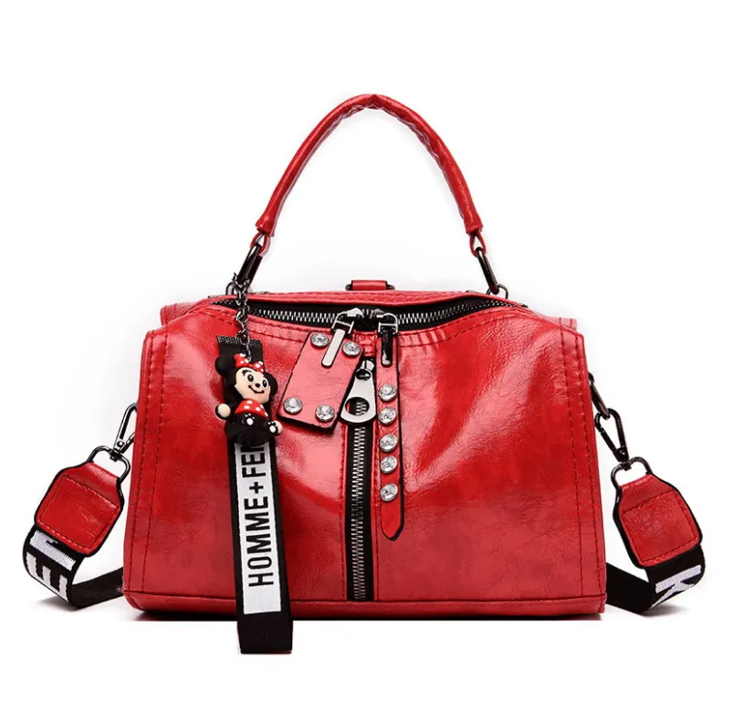 New Fashion Multifunction Women Handbags High Quality Leather Women Shoulder Bags Designer Rivet Female Messenger Tote Bags