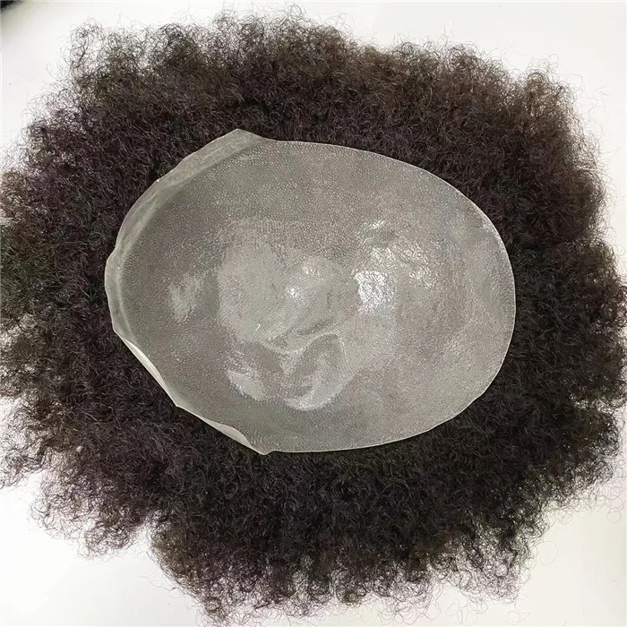 Новый стиль 6 -миллиметровый волновой замена волос натуральный цвет индийский человеческий девственник парик