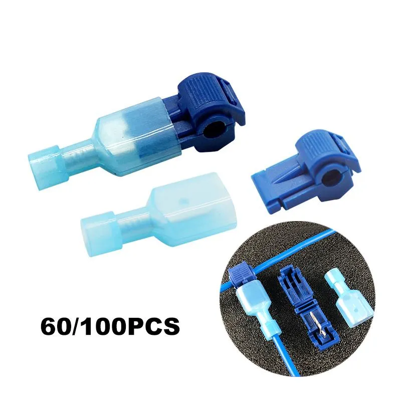 Other Lighting Accessories 60/100PCS Quick Electrical Cable Connectors Snap Splice Lock Wire Terminals Crimp Blue ConnectorsOther