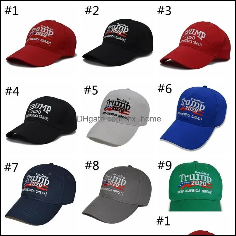 Donald Trump 2020 Baseball Hat Keep America Great Cotton Ball Cap Letter Embroidery Trump Hats Caps HHA802