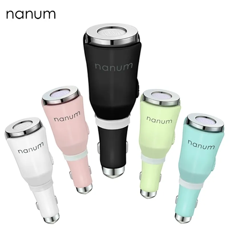 Nanum Car Air Freshener Tulip Car Aroma Diffuser Mini USB Aromaterapi Car USB Essential Oil Diffuser Mist Maker Fogger 201009