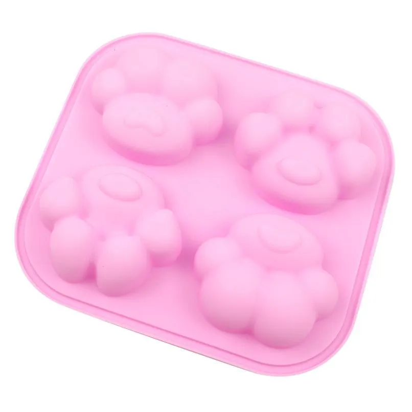 Baking Moulds DIY Handmade Aromatic Soap Cat Claw Mousse Cake Mold Chocolate Mold Easy To Demould