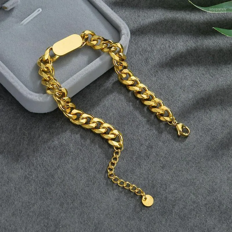 Mulheres da cadeia da moda Mull Bracelet Fine Punk Unissex Gold Geometria para Jóias Link para Presente Inte22