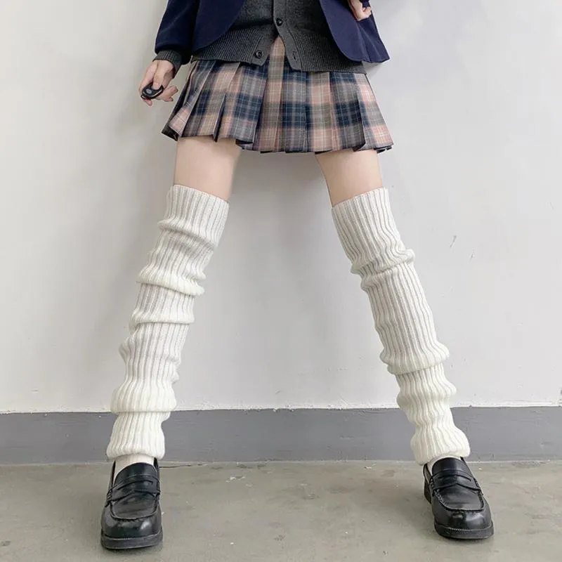 靴下靴下70cm日本のロリータスウィートガールウォーマー編み足カバーレッグウォームウィメンスリム冬の靴下コスプレヒープソックスホシ