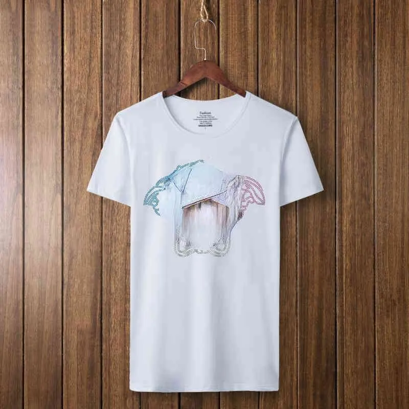 Novos designers medusa camisas para camiseta slim fit homens de manga curta póoshirt camise