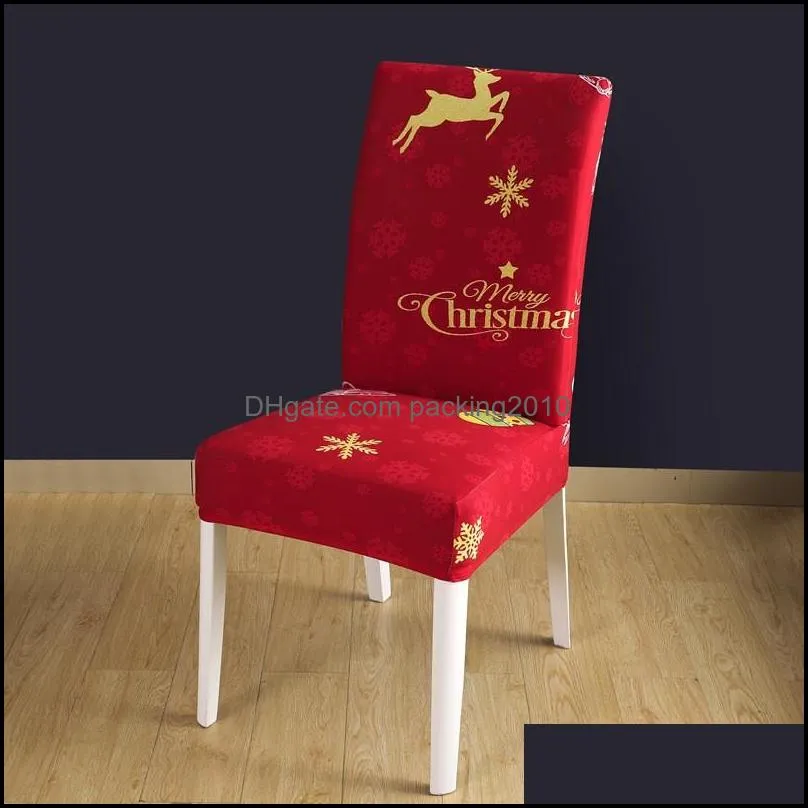 spandex chair covers removable chair cover stretch dining seat covers elastic slipcover christmas banquet wedding decor wq515