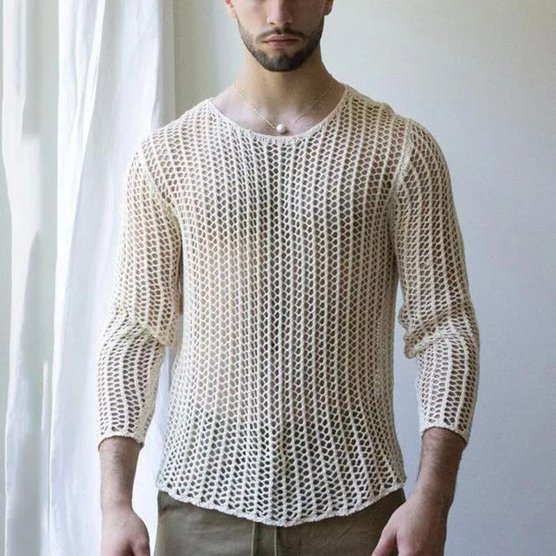 White mesh long sleeve shirt hotsell