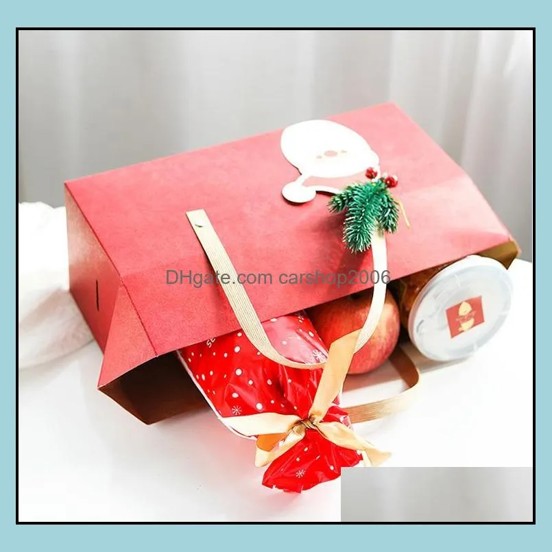 2020 high-end portable box rectangular moon cake swiss roll cake roll packing box birthday gift box sn3773