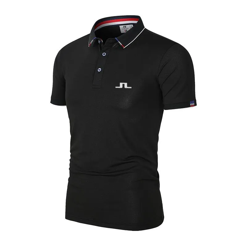 Herenpolo's Zomer herengolfshirts Sneldrogend Ademend Polyester/Spandex Korte mouw Tops Kostuums T-shirtsHeren HerenHeren