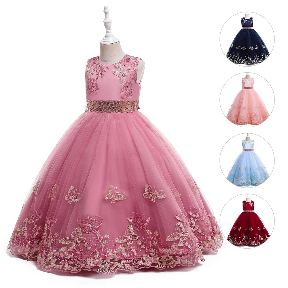 Hurtowe suknie konkursowe dla nastolatków suknie balowe kantarki puszyste spódnica małe dziewczyny