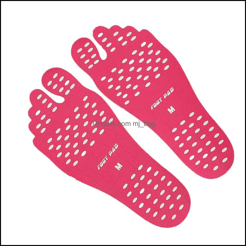 unisex beach foot pads insoles men comfortable waterproof invisible anti-skid shoes mats for swimming beach walking vt0110