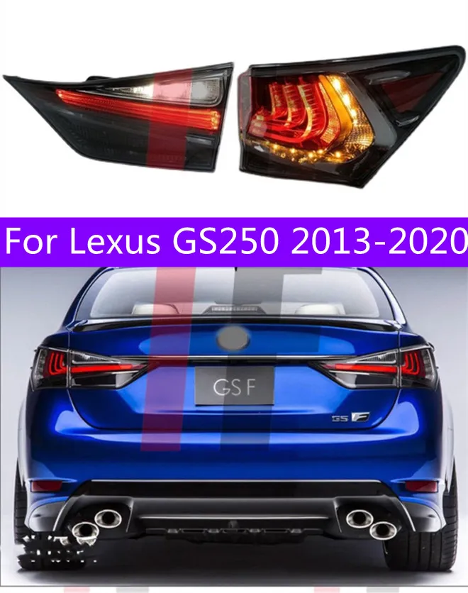 Auto baklampan för Lexus GS250 GS350 LED-bakljus 20 13-20 20 dimma omvänd broms bakljus led dynamiska blinkers