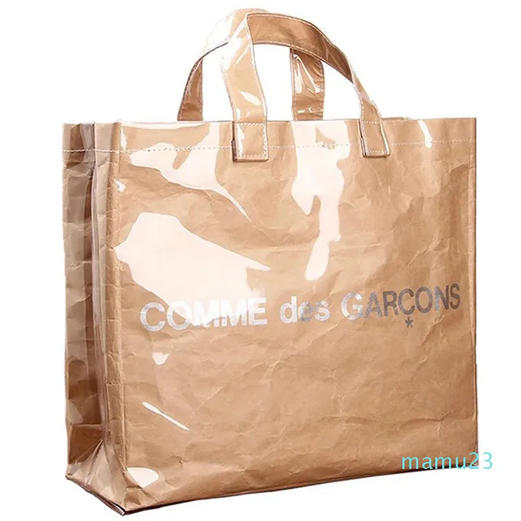 2022 sommer Frauen Große Kapazität Handtasche Dame Casual Totes Kreuz-abschnitt Platz PVC Kraft Plissee Mode Weibliche Tasche