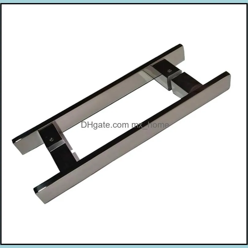 Glass door handle 30*10 square Angle 201 material is qualitative