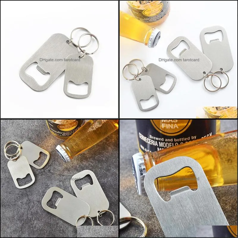 Stainless Steel Wine Opener and Key Chain Holder Beverage Bottler Openers Key Ring Promotional Gifts & Crafts