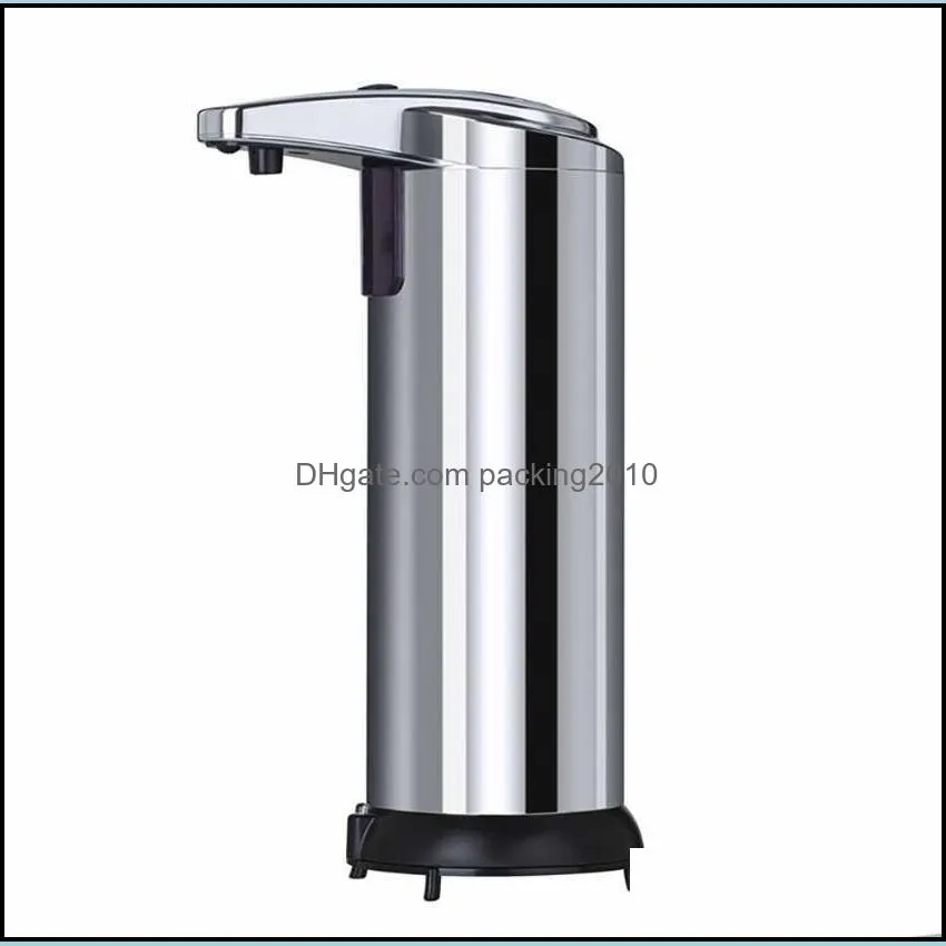250ml Stainless Steel Automatic Soap Dispenser Infrared Sensor Soap Dispenser Touchless Sanitizer Dispenser For Bathroom Kitchen