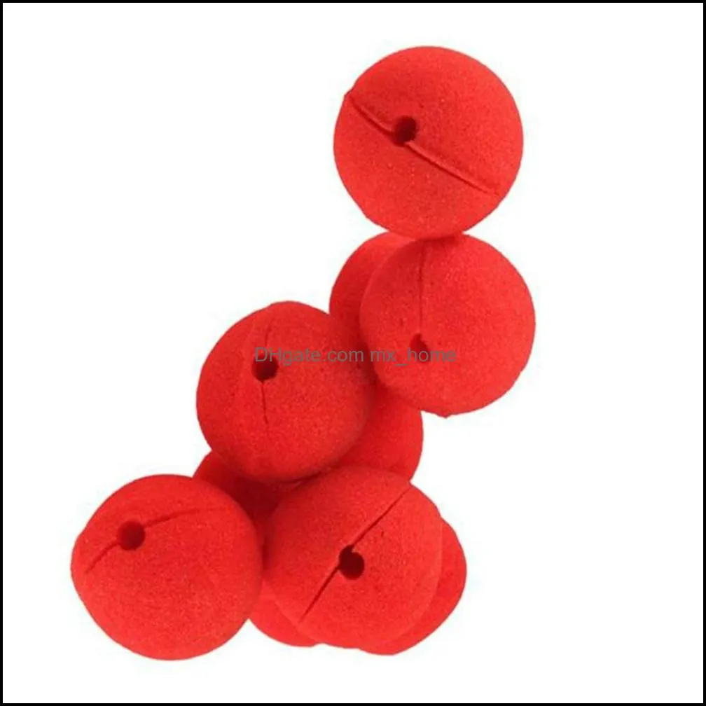 Wholesale 1000 pcs/lots Party Sponge Ball Red Clown Magic Nose For Halloween Party Masquerade Christamas Decors Accessory Decors