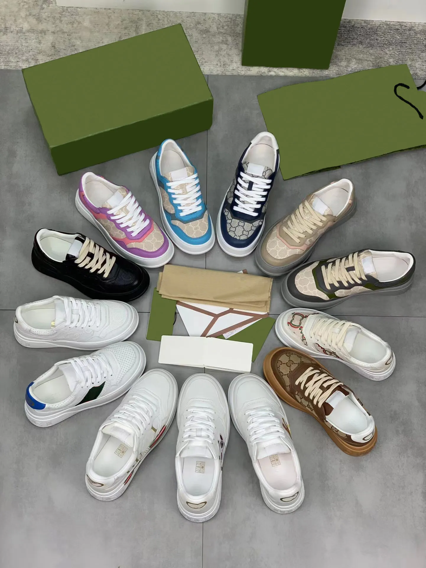 10a designer sneakers tryck präglade casual skor plattformsskor män kvinnor webbsneaker lyx retro tjocka sultränare