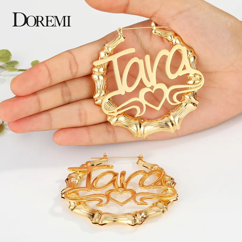 Cheap sales name earrings
