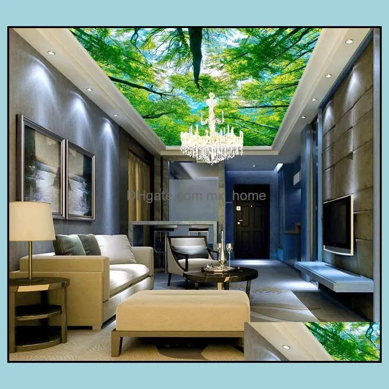 photo wallpaper 3d Forest HD zenith murals 3d mural wallpaper