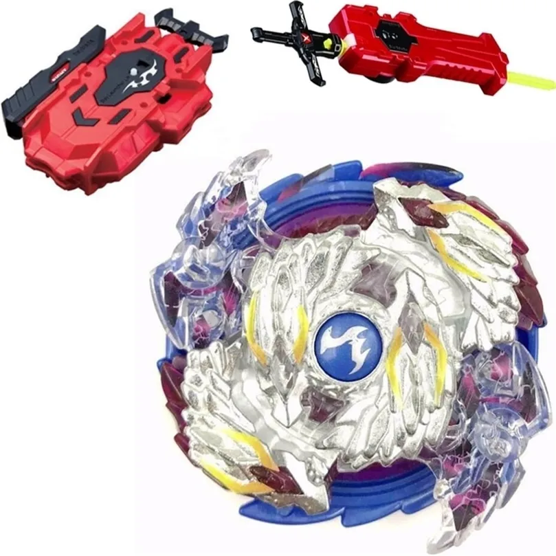 Nightmare Longinus / Luinor Spinning Top Burst Starter W Launcher B-97 LR Red Launcher and Sword Launcher LJ201216