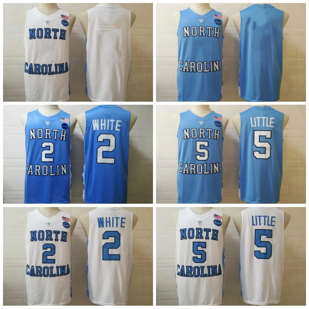 2 Coby White 5 Nassir Little 15 Vince Carter Jersey 23 Michael MJ Jor Dan 0 Jayson Tatum 2 Cole Anthony 2022 NCAA Carolina do Norte Tar Heels costura