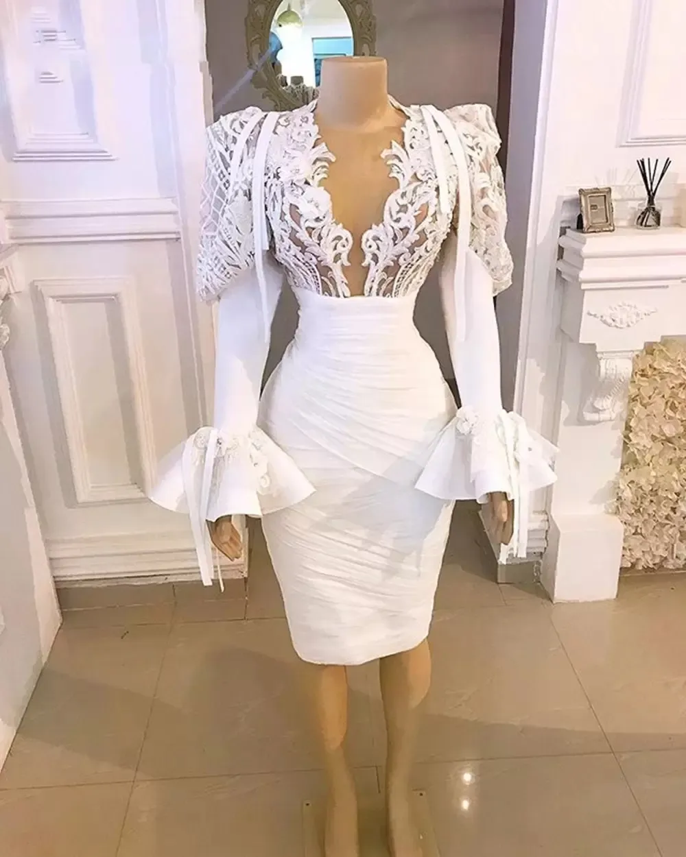 White dress for night party top