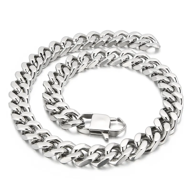 14 mm 24inch zware grote roestvrijstalen Cubaanse kettingschakel ketting voor heren sieraden hoog gepolijst