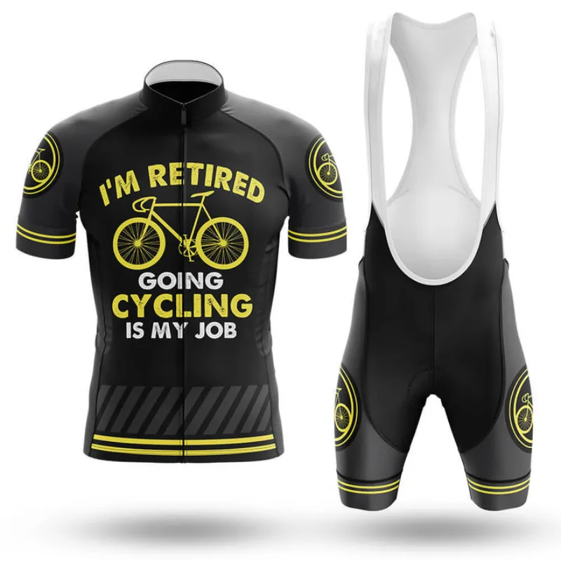 Ensembles de maillots de cyclisme de l'équipe professionnelle 2024, je suis à la retraite, vêtements de vélo de montagne à manches courtes, vêtements respirants, combinaisons VTT Ropa Ciclismo
