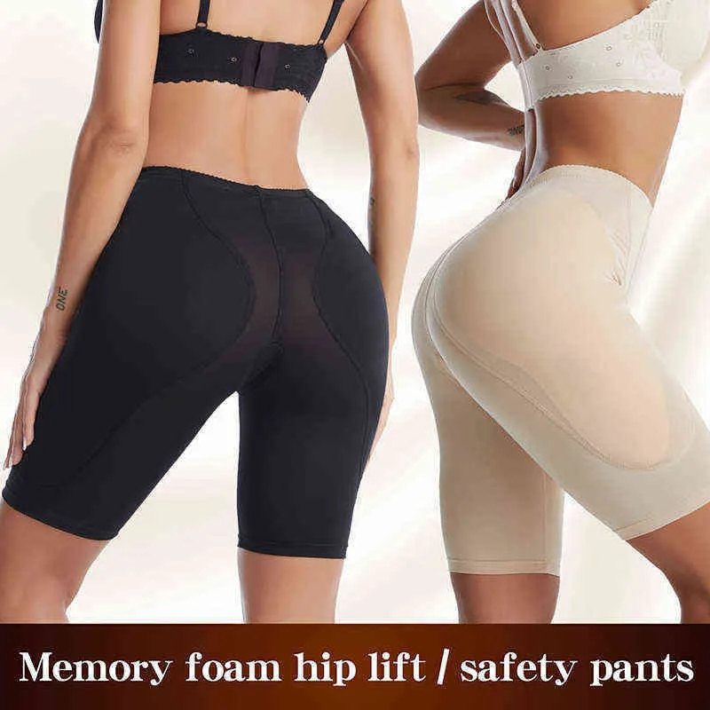 High Waist Padded Seamless Panties Butt Lifter Enhancer Memory Foam  Shapewear