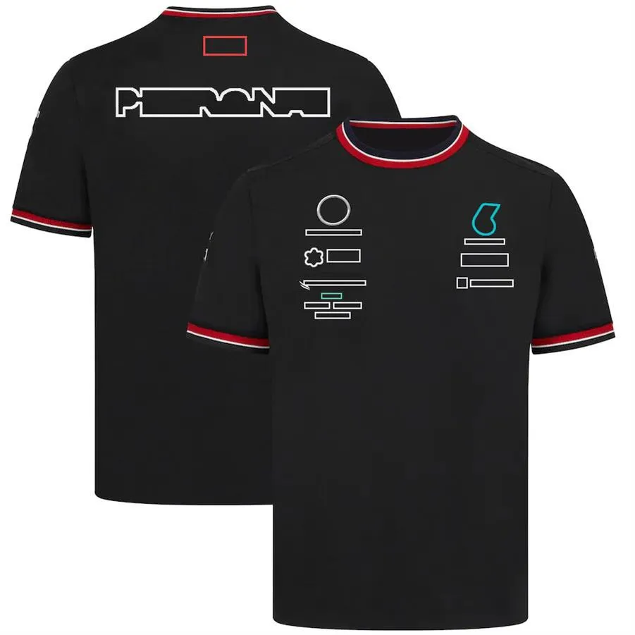 F1 Drużyny mundury męskie kierowcy wyścigowe mundury swobodne oddychające szybko suszące topy nowe niestandardowe koszulki