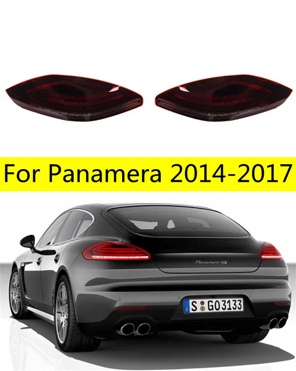 Auto LED-bakljus för Panamera LED-bakljus 20 14-20 17 P-Orsche Drl Fog Reversing Turn Signal Lighting Accessories