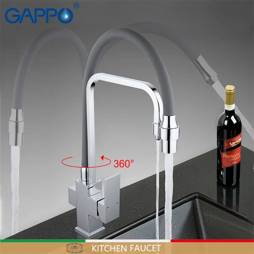 GAPPO robinet de cuisine cuisine évier filtre robinet robinets mélangeur cuisine robinets d'eau mélangeur pont monté griferia T200423