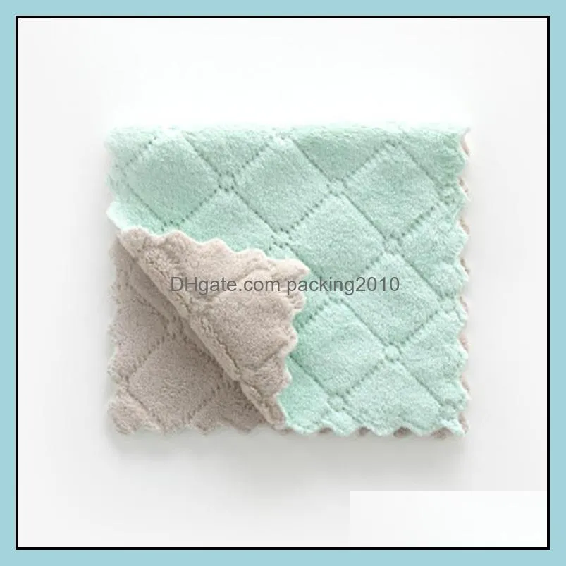 wholesale reusable microfiber cleaning cloth super absorbent dish towel home aoil and dust clean wipe rag kitchena supplies zwl260