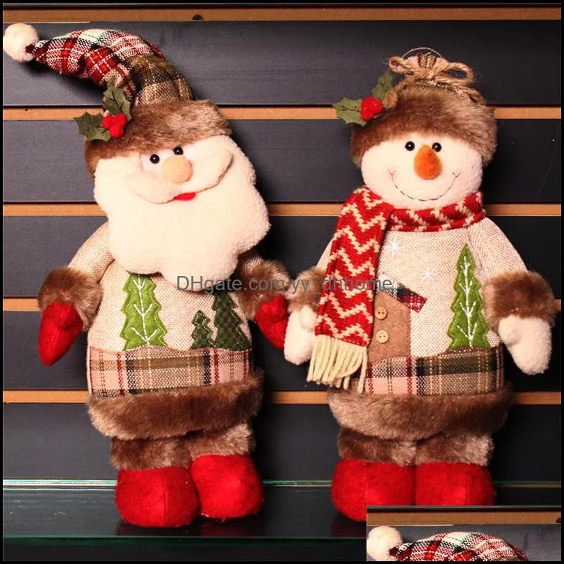 Dekoracje świąteczne świąteczne impreza dostarcza domowe ogród Święty Mikołaj Snowman Dolls Navidad Figurine na Nowy Rok Enfeites de Natal Merry D.