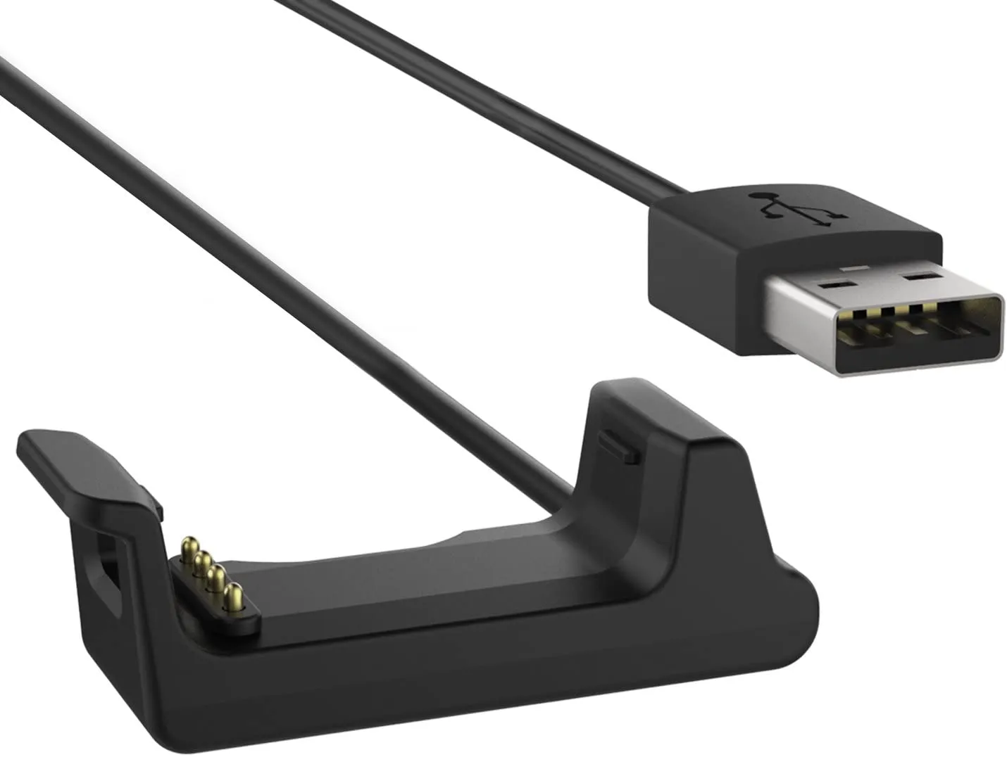 Vervangende Data Sync USB-oplaadkabel Clip oplaadkabel voor Garmin Vivoactive HR sporthorloge, zwart