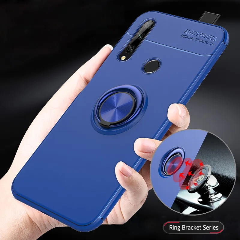 Étuis pour Huawei Y8P Y7P Y6P Y5P Y9S Y8S Y9 Prime Y5 Y6 Y7 Pro 2019 Enjoy 9 9S 10 10S 20 Plus support de voiture magnétique couverture arrière de téléphone